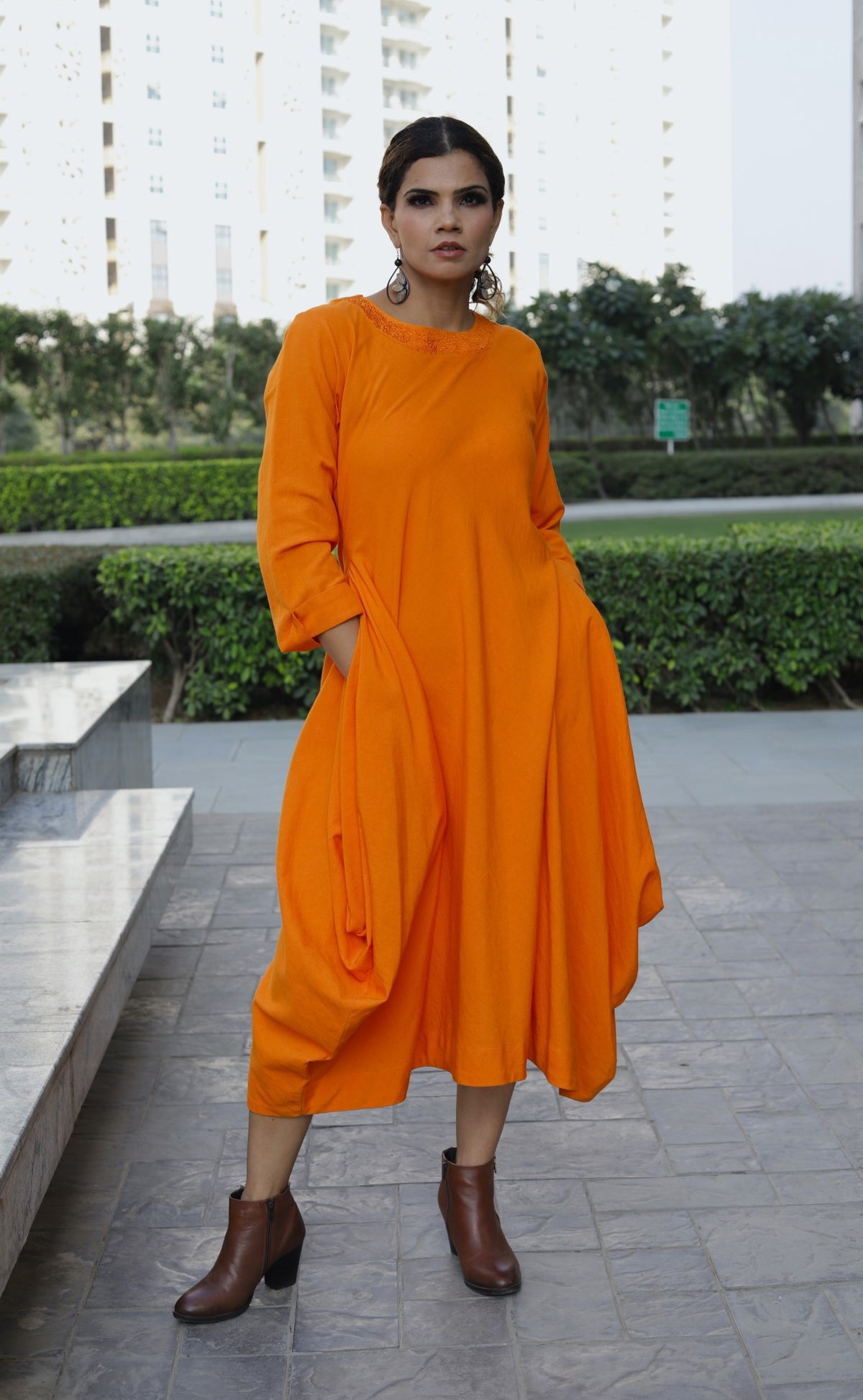 Cowl Dress