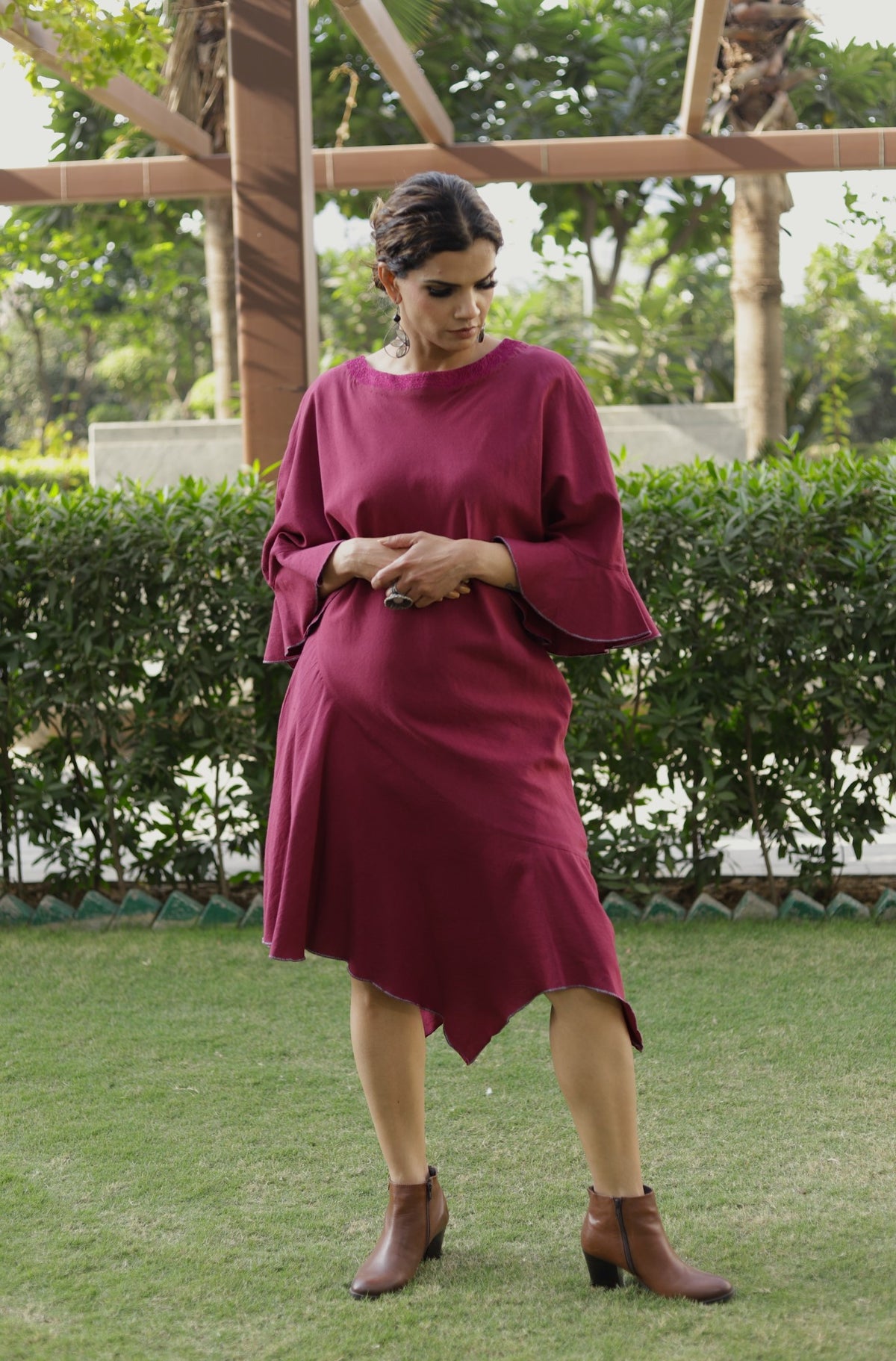 Asymmetric Shift Dress