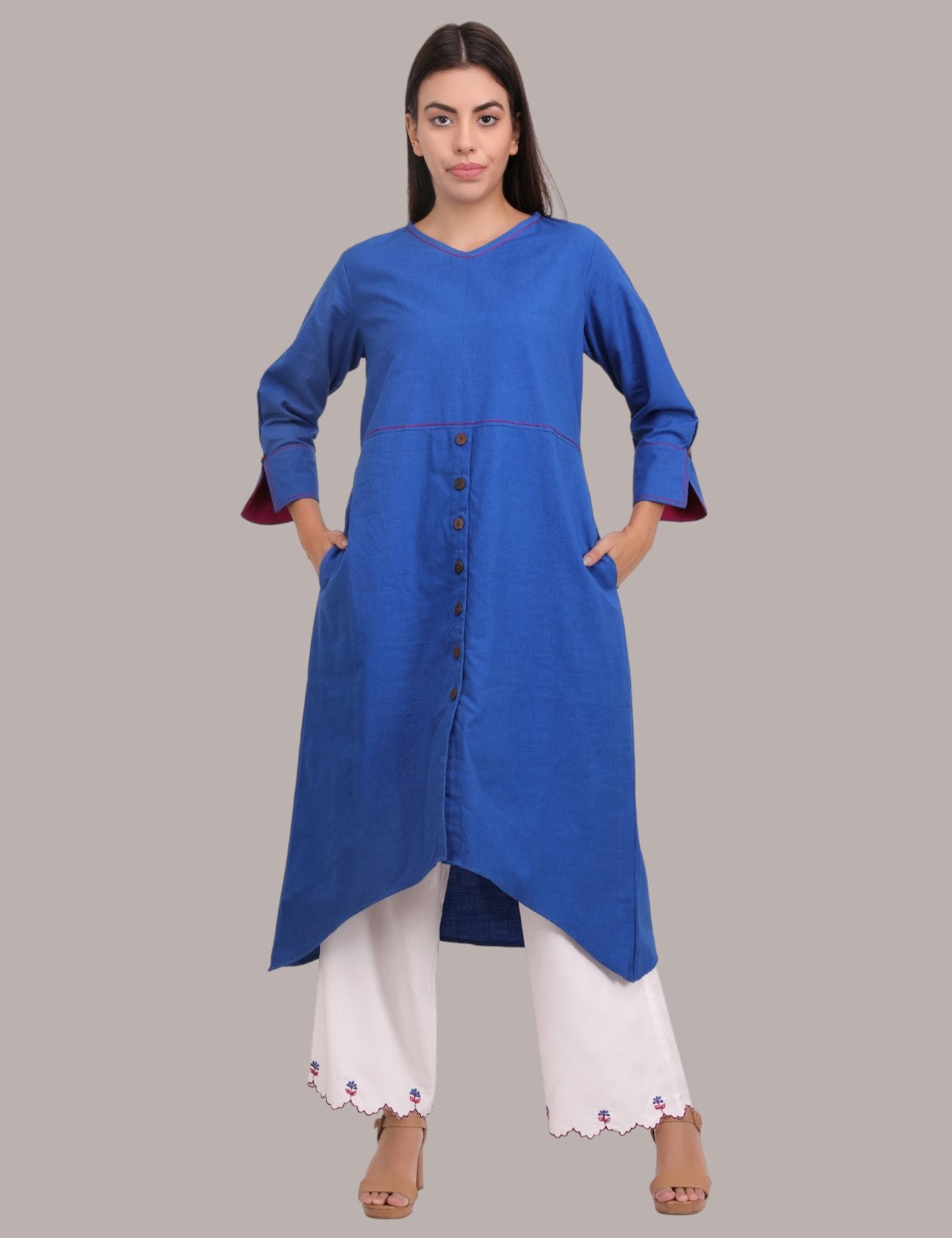 Asymmetric Kurta Set