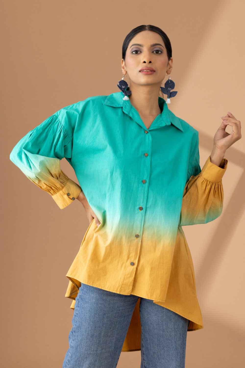 Meadow Muse High-low Loose Shirt