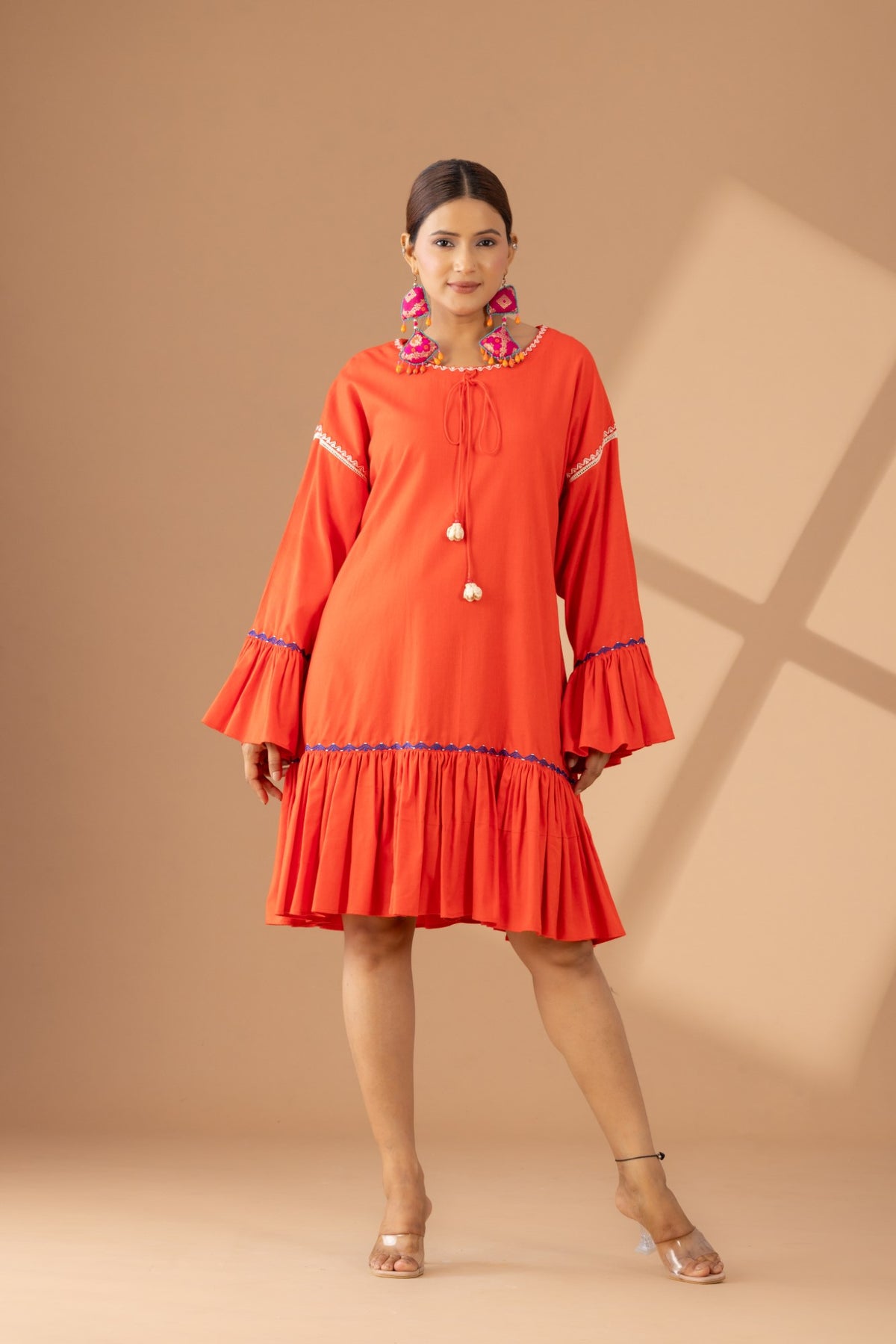 Frill & Flounce Shift Dress