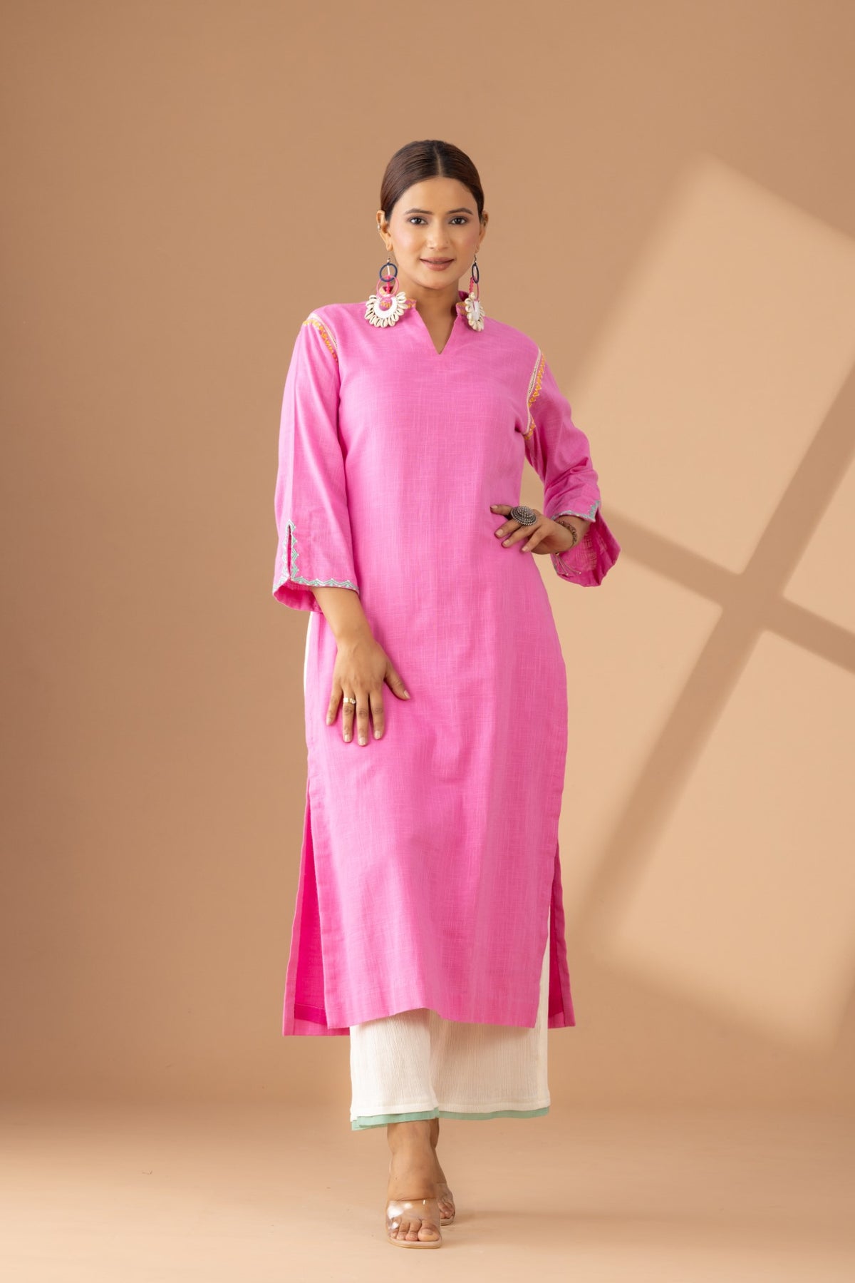 Coral Grace Tunic Set