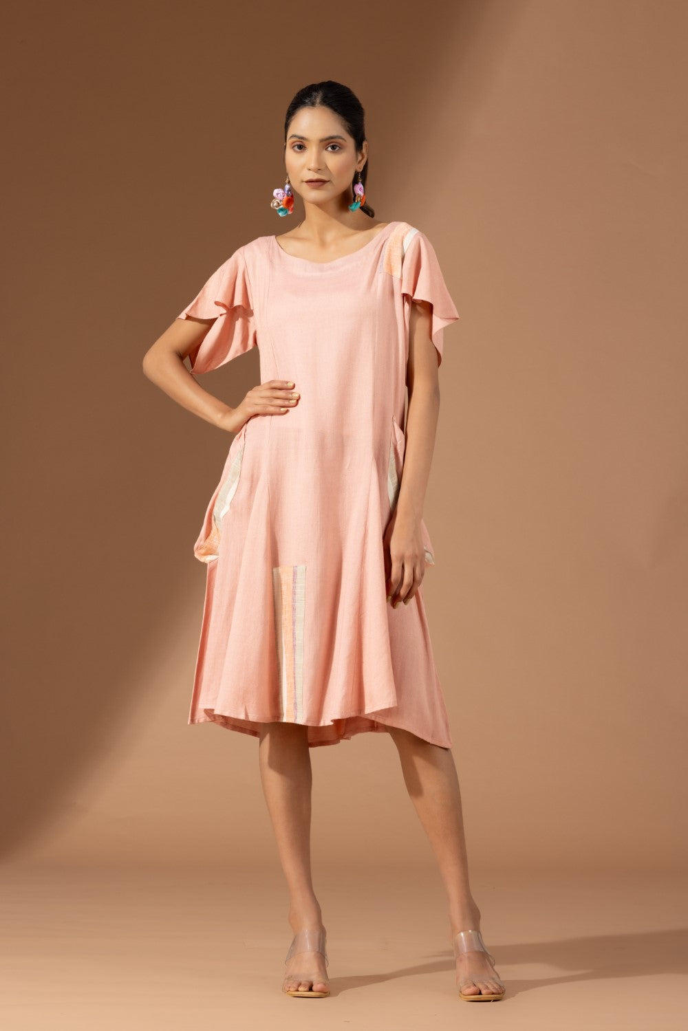 Salmon Bloom Dress