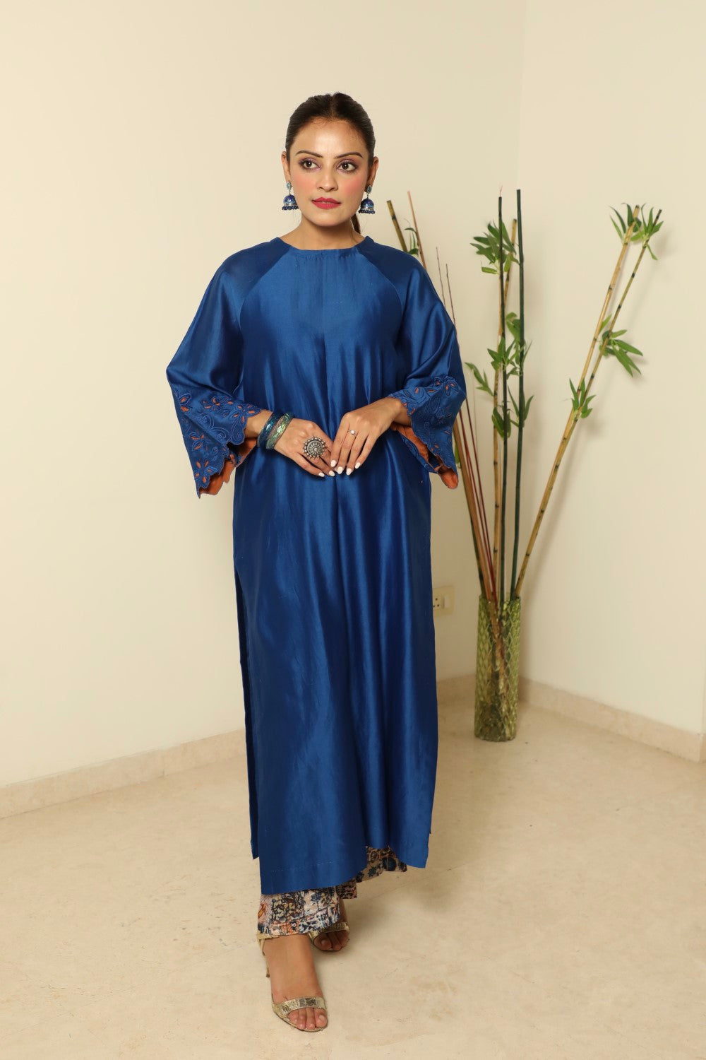 Blue Spinel Tunic Set