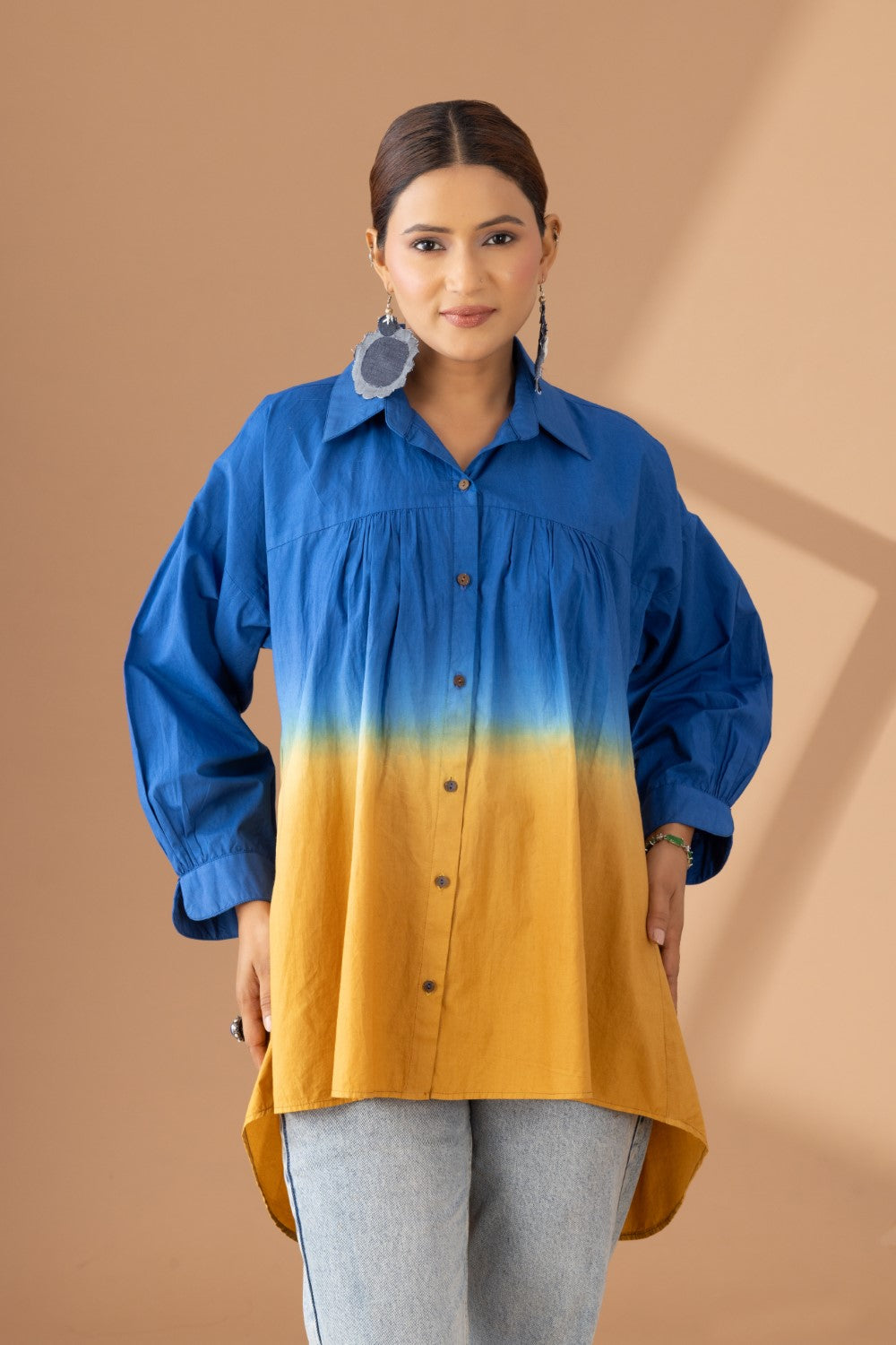 Golden Horizon High-low Shirt