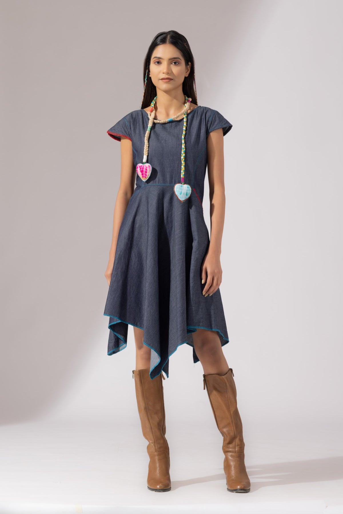 Handkerchief Denim Dress