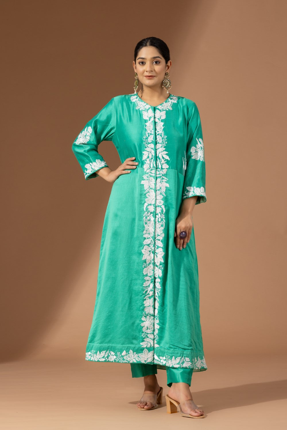 Floral Cascade Tunic Set