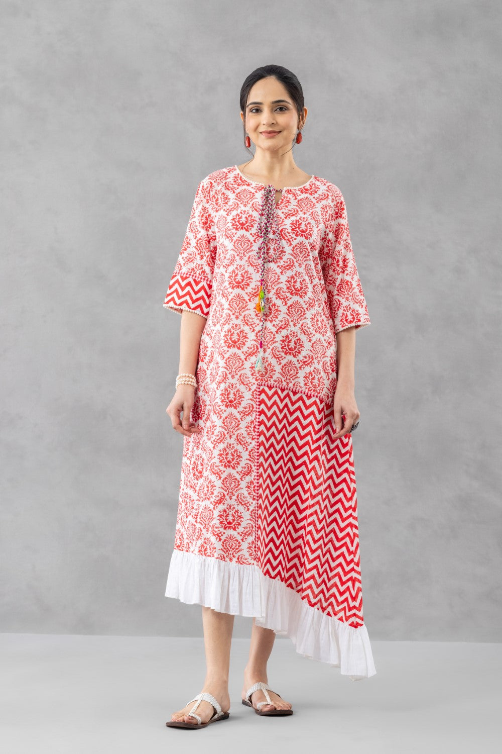 Gulrang Asymmetric Dress -