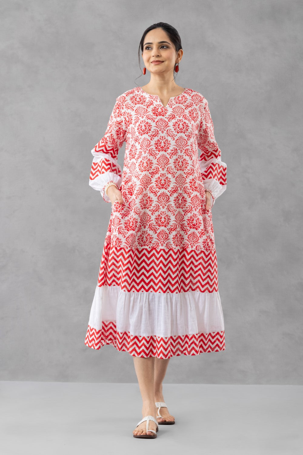 Rang Baag Tiered Dress