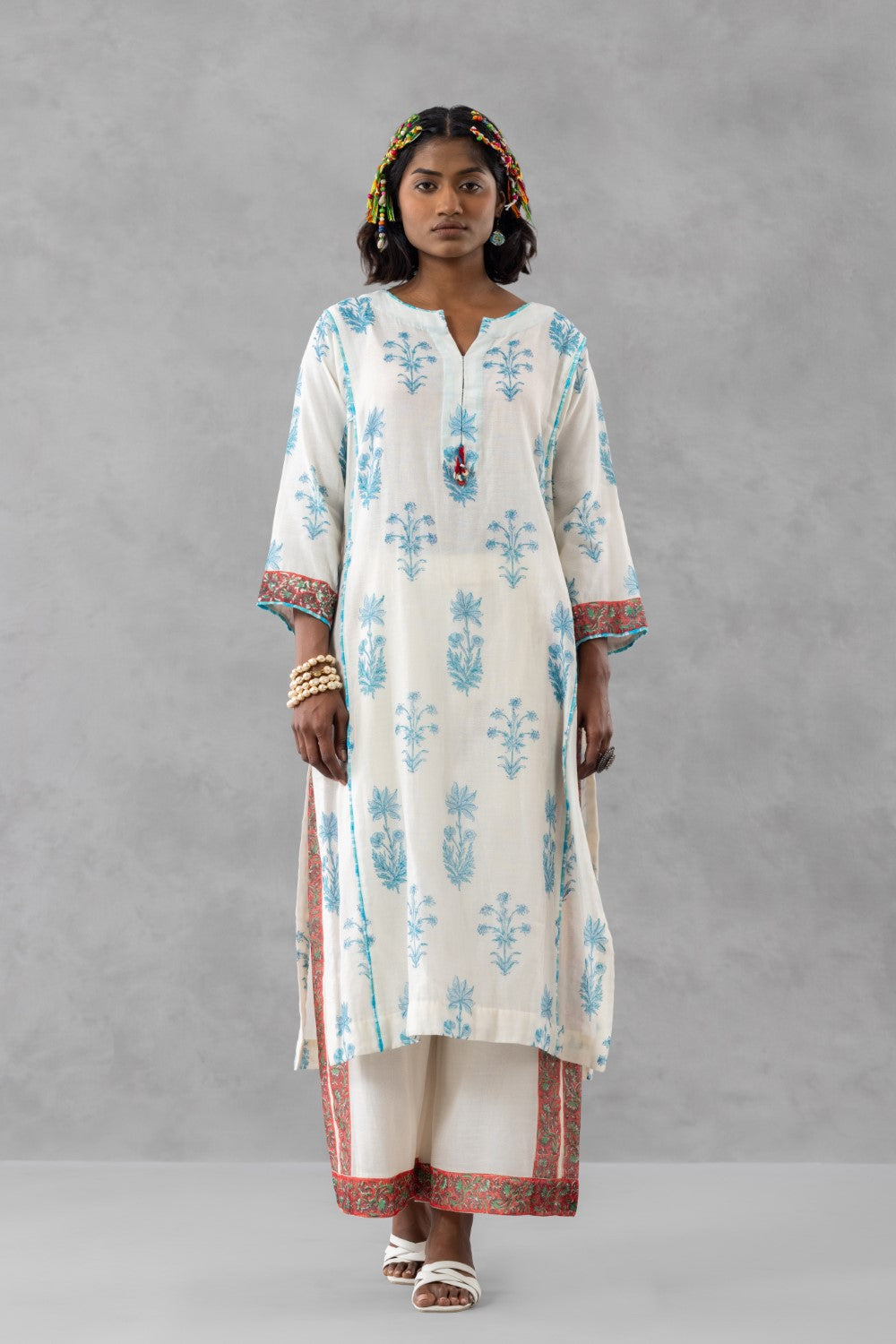 Neel Pushp Chanderi Set