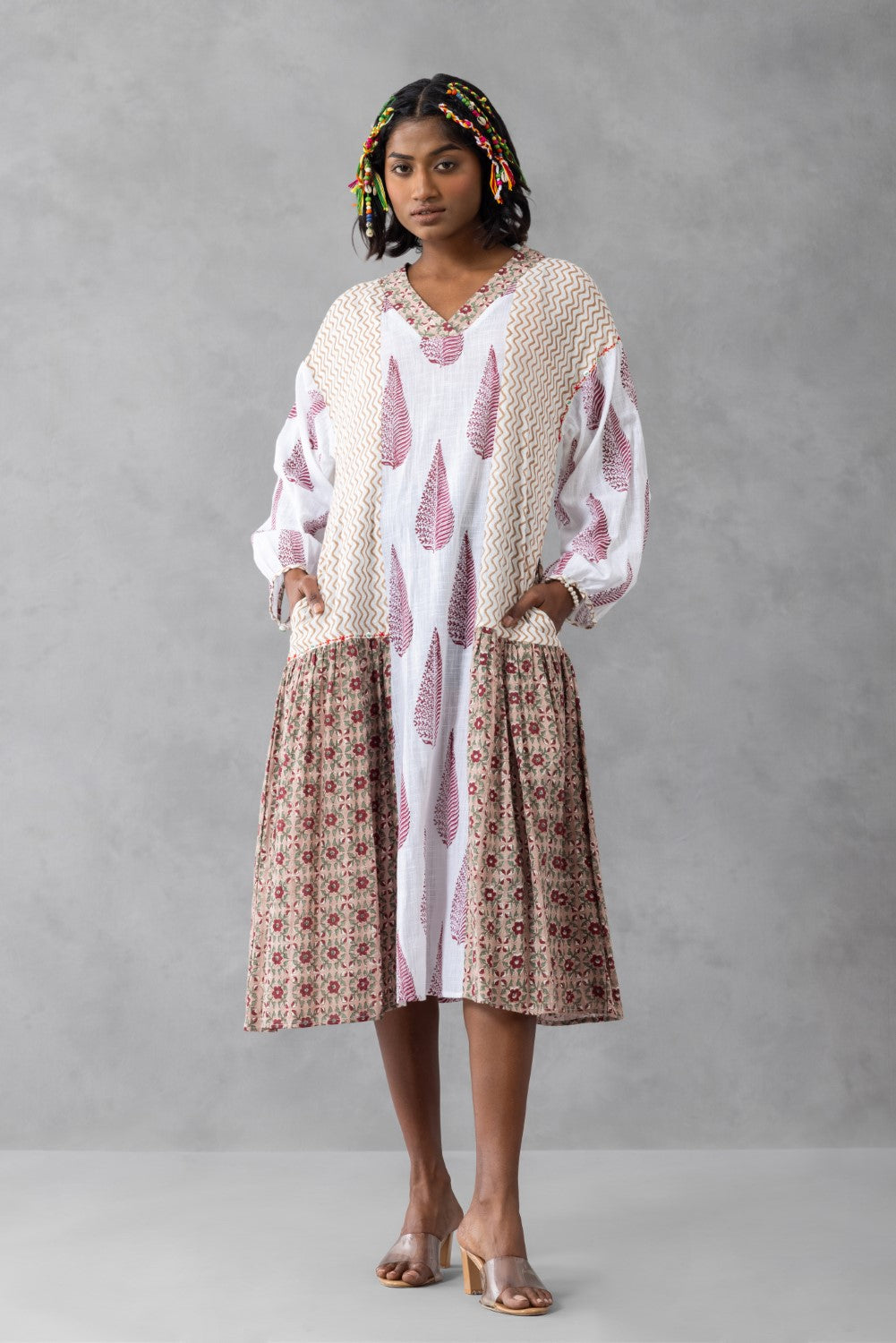 Gul Baag Patchwork Dress